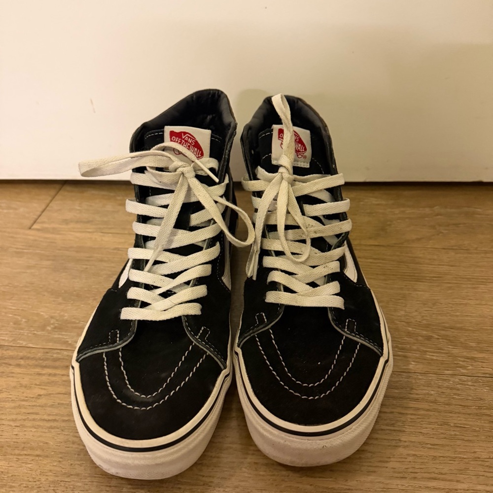 Vans Classic Black and White High-Tops men size 9.5 - Picture 3 of 5